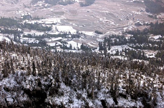 丹山雪景