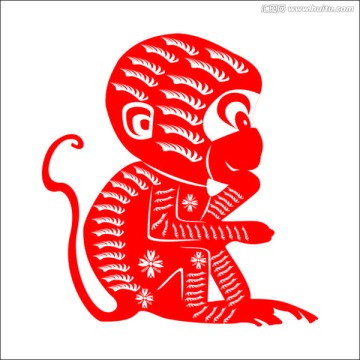 猴年剪紙