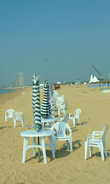 海滩 遮阳伞