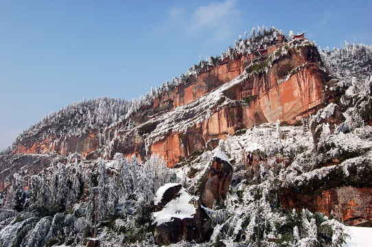 丹山雪景