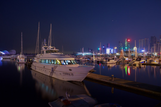 青岛奥帆中心夜景