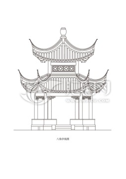 八角亭線圖