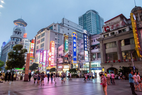 南京路步行街夜景