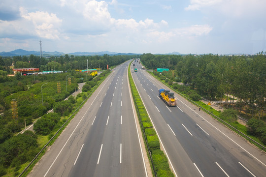 高速公路俯瞰图 高速公路 道路