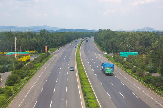 高速公路俯瞰图 高速公路