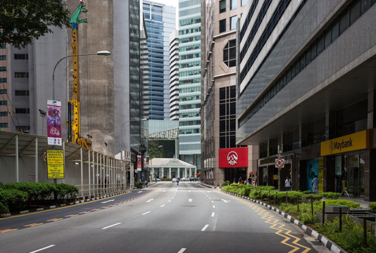 楼宇间的道路 城市道路