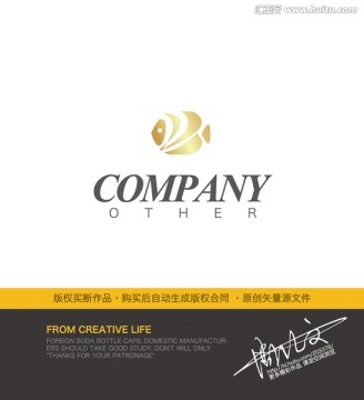 小鱼logo