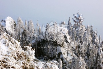 丹山雪景