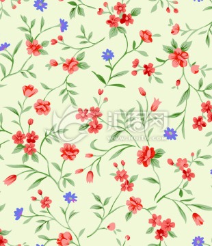 花 花卉 印花 背景 花型