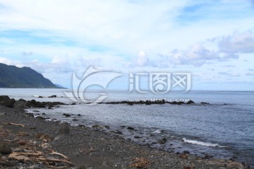 大海 云层 海岸线