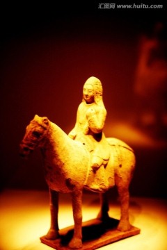 古代陶人 骑马人