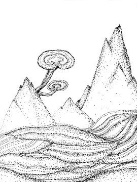 靈芝插畫