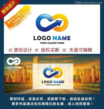 C D 字母LOGO 箭头