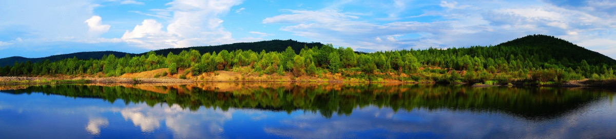 森林湖泊风光