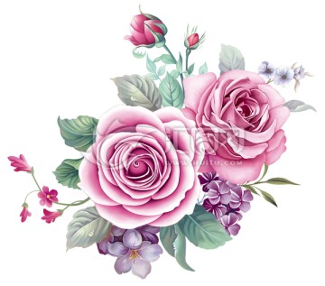 玫瑰花（圖層分層）