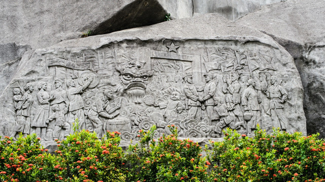 广州起义浮雕