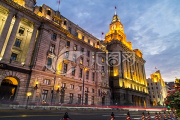 上海外滩万国建筑群夜色