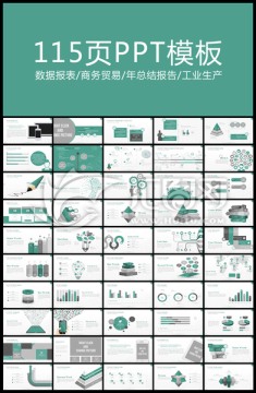 数据报表年总结报告ppt模板