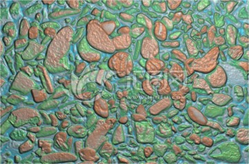 碎石紋理 石塊底紋浮雕雕刻圖
