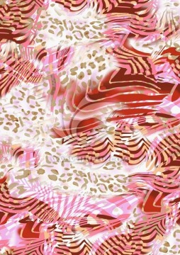 數(shù)碼印花時裝流行花型