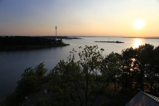 夕阳云彩 山水风景