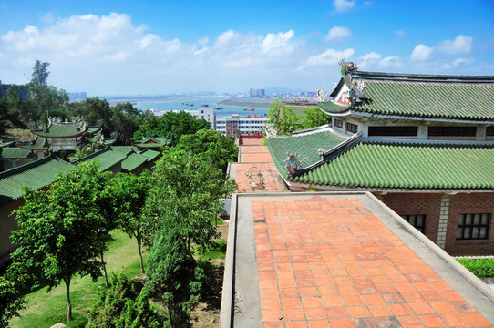 俯瞰郑成功纪念馆建筑