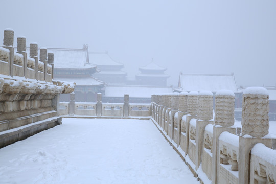 故宫冬雪