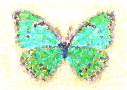 漂亮的抽象蝴蝶装饰画