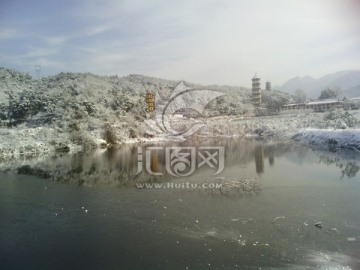 庐山雪景