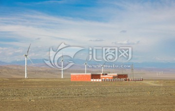 新疆风电 风力发电 变电站