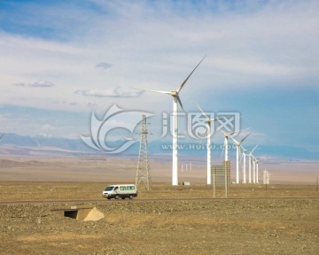 新疆风电 汽车 风力发电