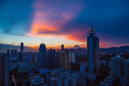 深圳晚霞