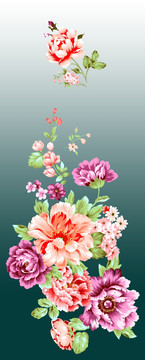 撇絲花漂亮花卉（去底分層）
