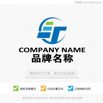 T字母 标志设计 LOGO