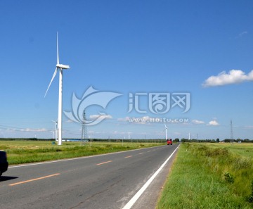 乡村公路 风力发电