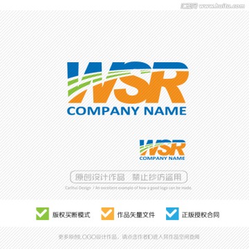 WSR 字母 LOGO