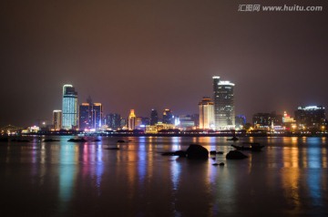 厦门岛城市夜景