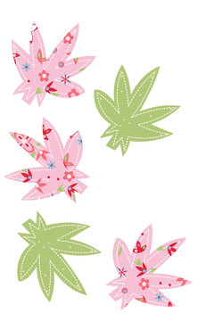 葉子印花