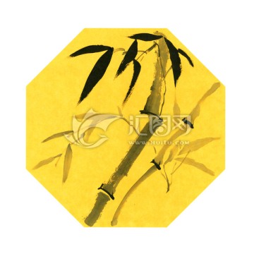 國(guó)畫(huà)竹子 水墨畫(huà)
