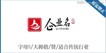字母B大拇指點(diǎn)贊標(biāo)志