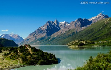 然乌湖 堰塞湖（高清）