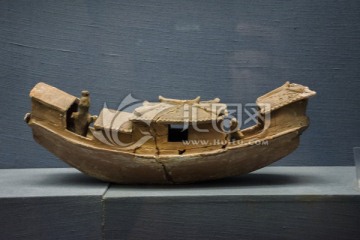 陶船模型