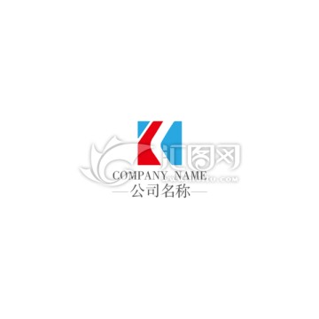 字母K型企业通用logo设计