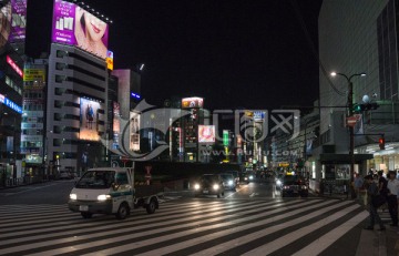 日本秋叶原夜景 秋叶原街景