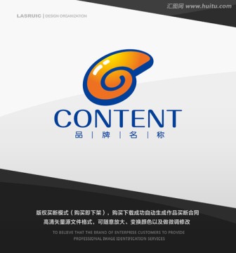 G字母logo 蝸牛logo