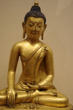 鎏金铜佛祖坐像