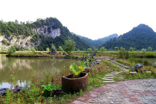 李公坝 坝上风光