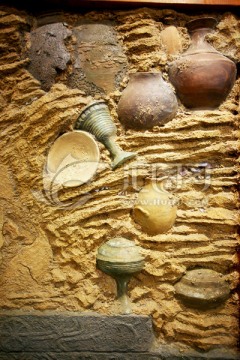 陶器 甲骨文化墙