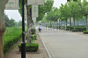 小区风景 道路