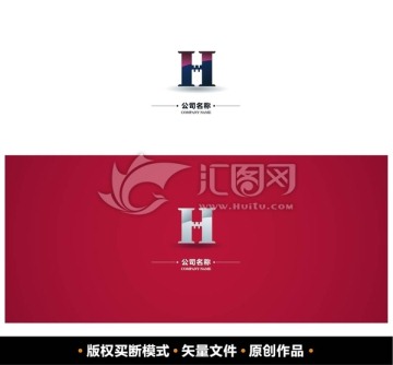 logo H 標(biāo)志設(shè)計